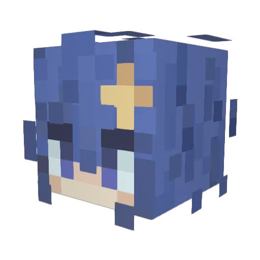 CuSO4D Minecraft avatar head, 3D render