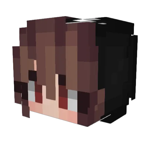 CuTe_Fen Minecraft avatar head, 3D render