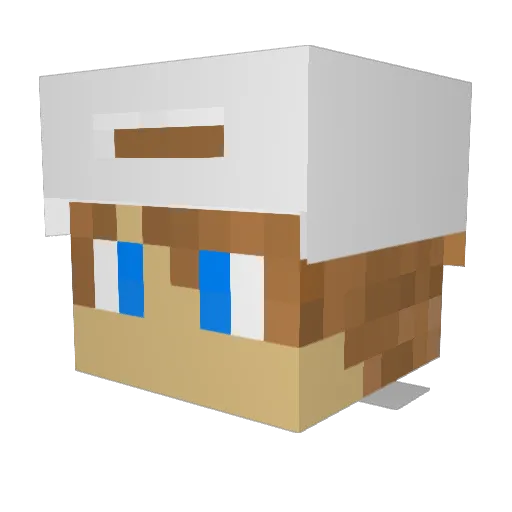 CuZimDammi Minecraft avatar head, 3D render