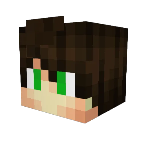 Cub1998 Minecraft avatar head, 3D render