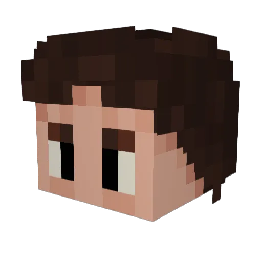 CubBossa Minecraft avatar head, 3D render