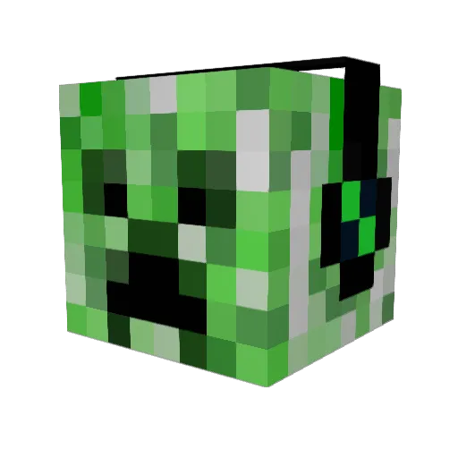 Cuba_1337 Minecraft avatar head, 3D render