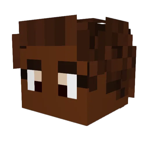 CubanCracker62 Minecraft avatar head, 3D render