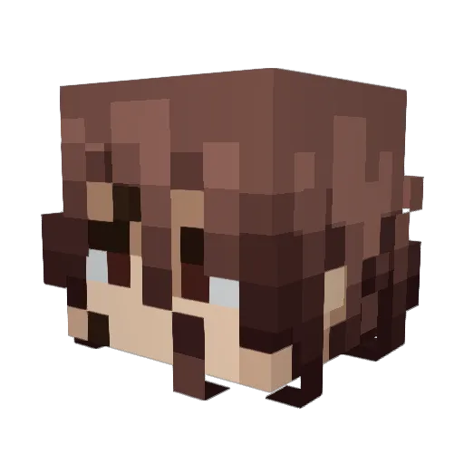 CubanKibble Minecraft avatar head, 3D render