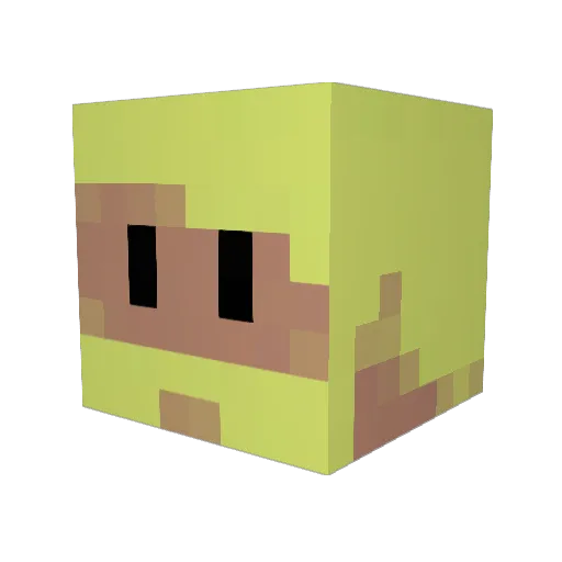 CubanSwagWizard Minecraft avatar head, 3D render