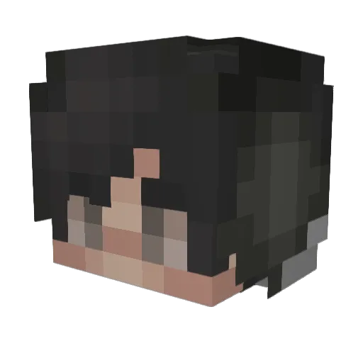 Cube85 Minecraft avatar head, 3D render