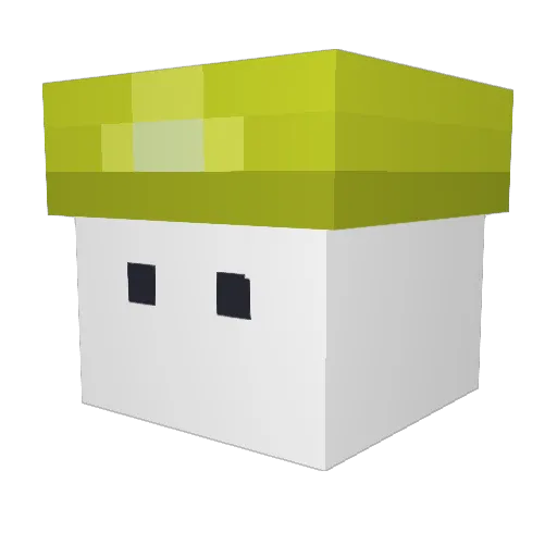 CubeCreator_10 Minecraft avatar head, 3D render