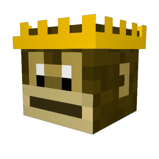 CubeCrusader Minecraft avatar head, 3D render