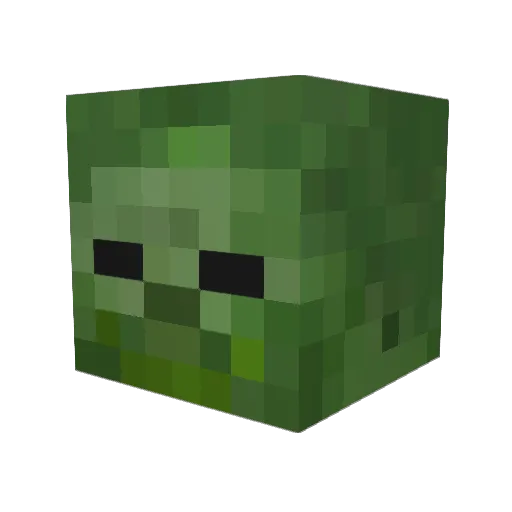 CubeMaster1515 Minecraft avatar head, 3D render