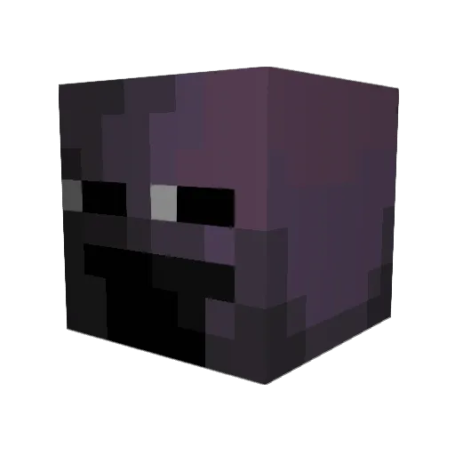CubeZuko Minecraft avatar head, 3D render
