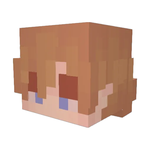 Cube_Miner_ Minecraft avatar head, 3D render