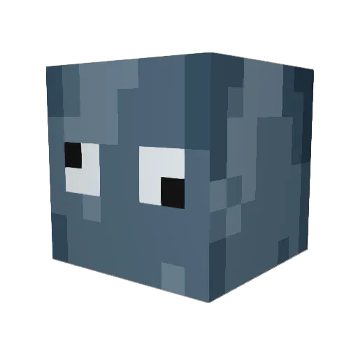 Cubecubi Minecraft avatar head, 3D render