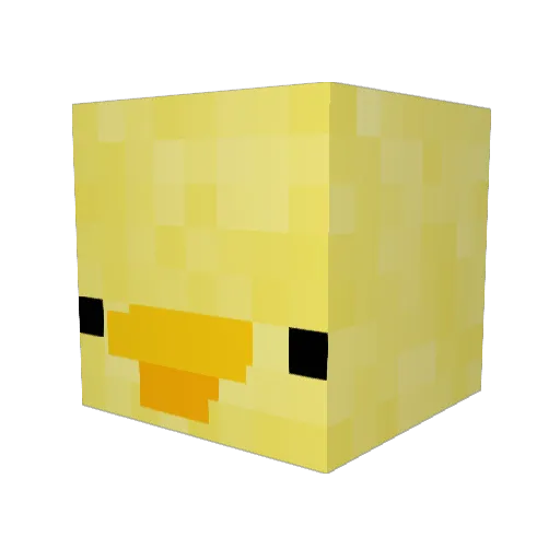 Cubed_Jello Minecraft avatar head, 3D render