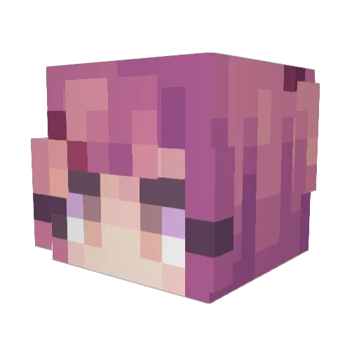 Cubemaze Minecraft avatar head, 3D render