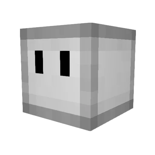Cuberyltastrophe Minecraft avatar head, 3D render