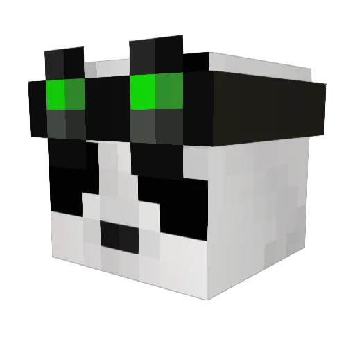 Cubi2t Minecraft avatar head, 3D render