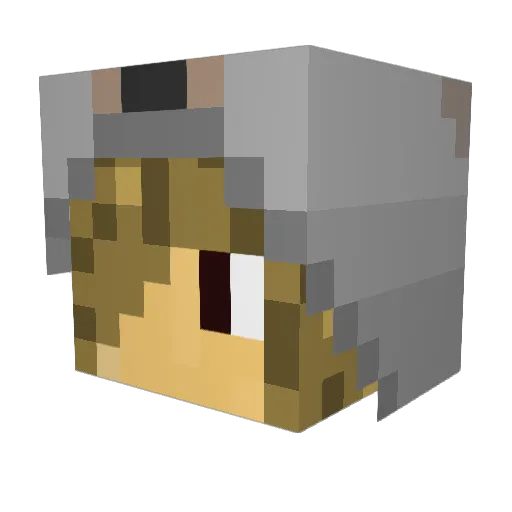 CubicApollo87 Minecraft avatar head, 3D render