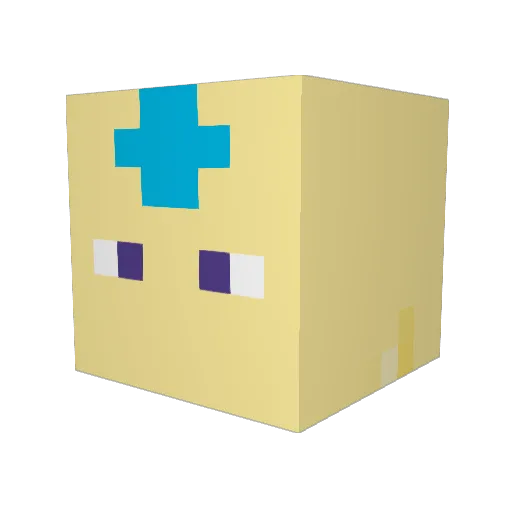 CubicJason Minecraft avatar head, 3D render