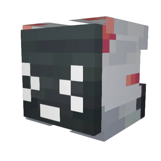 CubicTesla Minecraft avatar head, 3D render