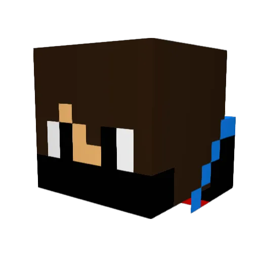 CubicalSavage21 Minecraft avatar head, 3D render