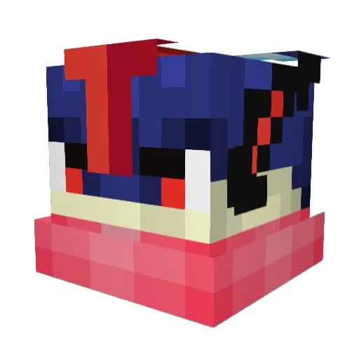 CubicleDave Minecraft avatar head, 3D render