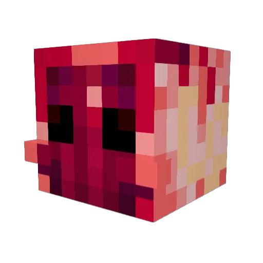 CubicularPly Minecraft avatar head, 3D render