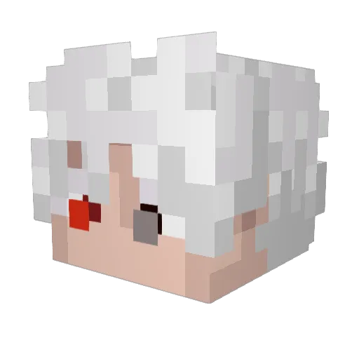Cubiculazo Minecraft avatar head, 3D render