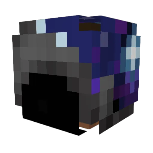 CubinSpain Minecraft avatar head, 3D render