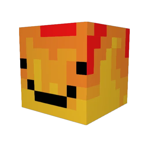 Cubix3D Minecraft avatar head, 3D render