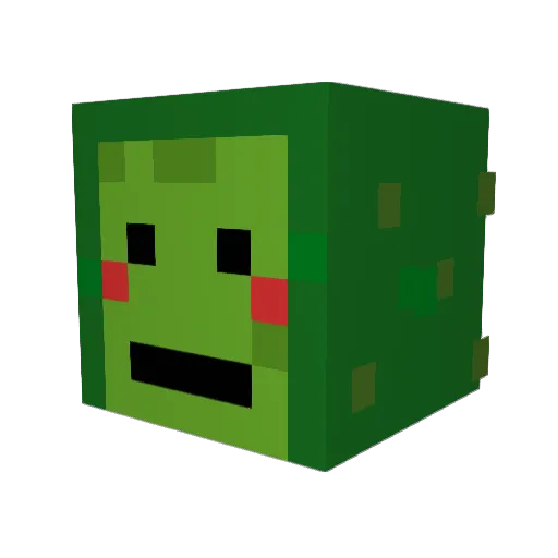 CubixsGaming Minecraft avatar head, 3D render