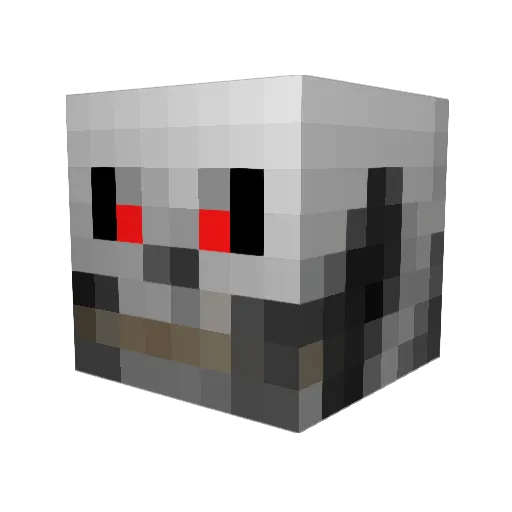 Cublasan Minecraft avatar head, 3D render