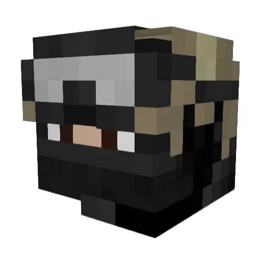 Cubo_maniac Minecraft avatar head, 3D render