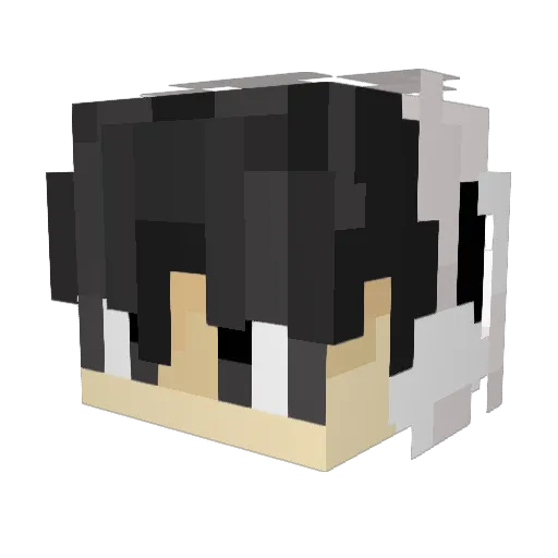 CuboneZynn Minecraft avatar head, 3D render