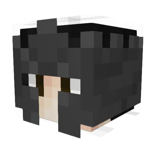 Cubu32 Minecraft avatar head, 3D render