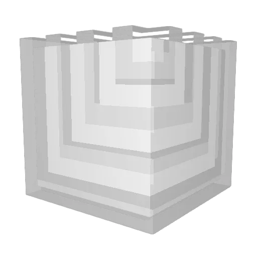 Cubxfy Minecraft avatar head, 3D render