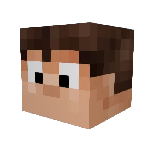 CubyMaster Minecraft avatar head, 3D render