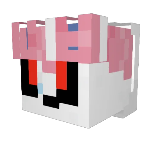 Cuc4 Minecraft avatar head, 3D render