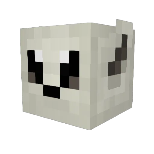 CucaH Minecraft avatar head, 3D render