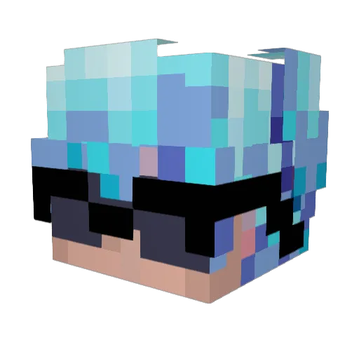 CuchoVlogs Minecraft avatar head, 3D render