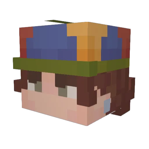 CucumberDaddy11 Minecraft avatar head, 3D render