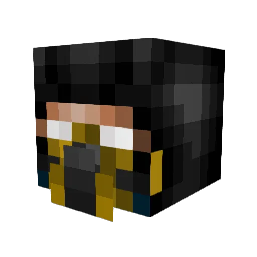 Cucumberburger Minecraft avatar head, 3D render