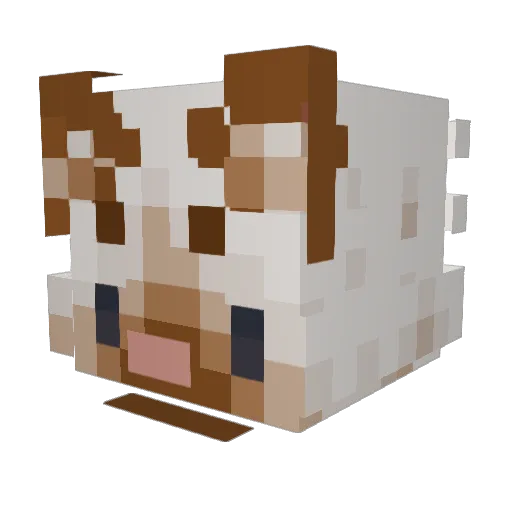 Cuda_Y Minecraft avatar head, 3D render