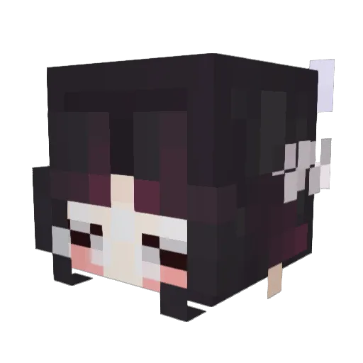 CuddleGO Minecraft avatar head, 3D render