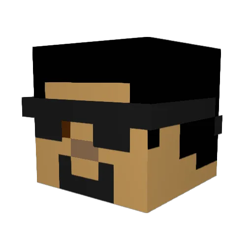 Cuddlebug1313 Minecraft avatar head, 3D render