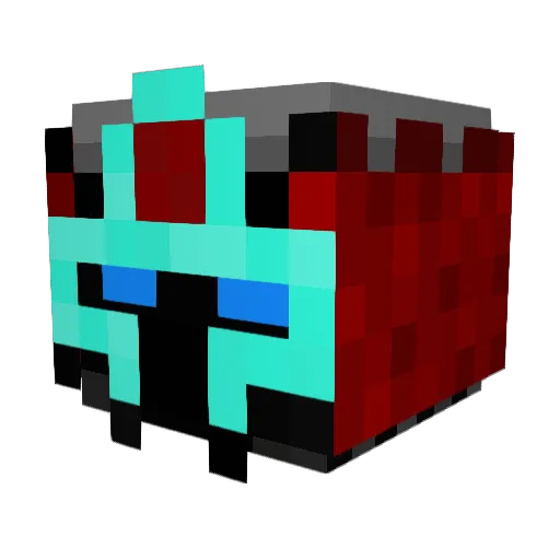 Cuddlerz Minecraft avatar head, 3D render