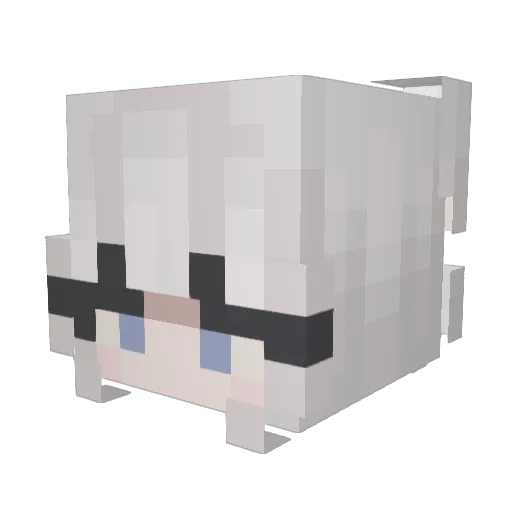 Cuddles10303 Minecraft avatar head, 3D render