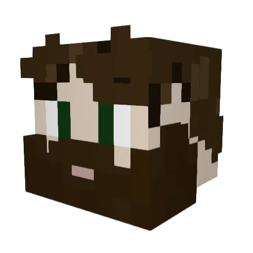 Cuddles4Cthulhu Minecraft avatar head, 3D render