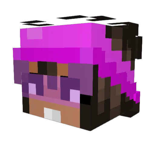 Cuddles613 Minecraft avatar head, 3D render