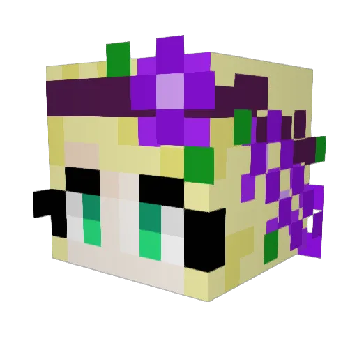 Cuddles_Monster Minecraft avatar head, 3D render