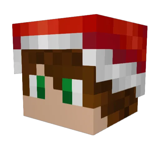 Cuddles__ Minecraft avatar head, 3D render